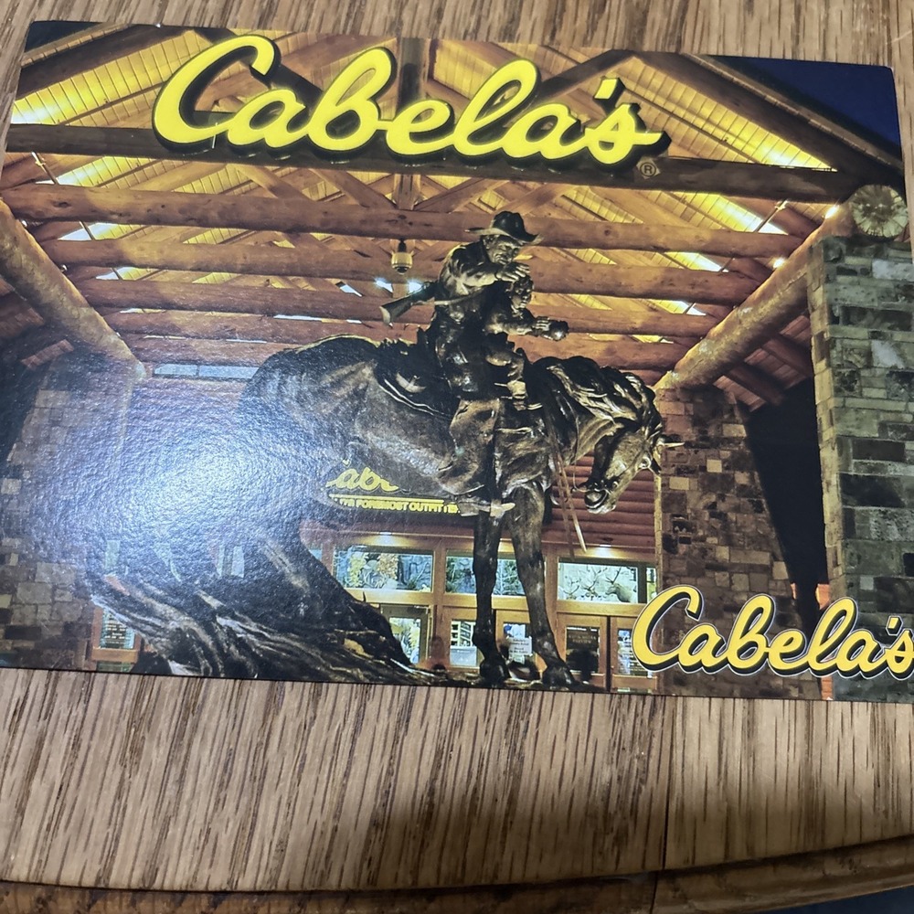 Postcard Cabela's Buda Texas Bronze Night Vic Payne